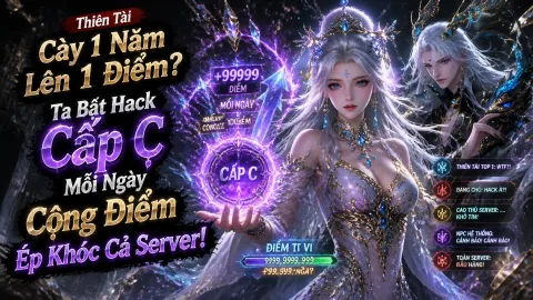 [FULL -423] Thiên Tài Cày 1 Năm Lên 1 Điểm? Ta Bật Hack Cấp C Mỗi Ngày Cổng Điểm Ép Khóc Cả Server!