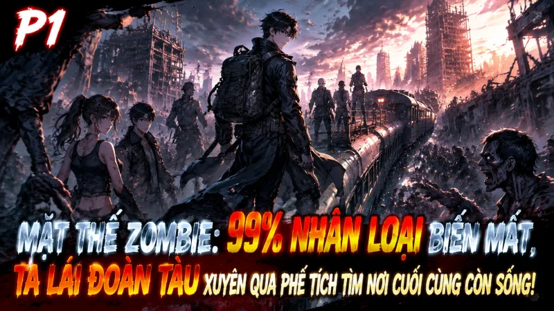 [TRỌN BỘ -858] Mạt Thế: Zombie 99% Nhân Loại Biến Mất, Ta Lái Đoàn Tàu Xuyên Qua Phế Tích Tìm Nơi Cuối Cùng Còn Sống!