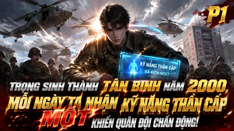 [TRỌN BỘ -424] Trọng Sinh Thành Tân Binh Năm 2000, Mỗi Ngày Ta Nhận Một Kỹ Năng Thần Cấp Khiến Quân Đội Chấn Động!