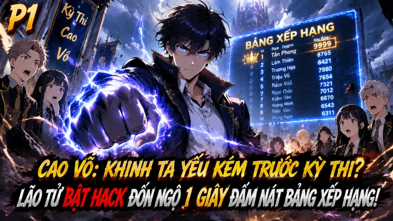 [TRỌN BỘ -2123] Cao Võ: Khinh Ta Yếu Kém Trước Kỳ Thi? Lão Tử Bật Hack Đốn Ngộ 1 Giây Đấm Nát Bảng Xếp Hạng!