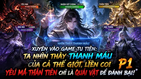 【Mới Nhất 1-1380】Xuyên Vào Game Tu Tiên: Ta Nhìn Thấy Thanh Máu Của Cả Thế Giới, Liền Coi Yêu Ma, Thần Tiên Chỉ Là Quái Vật Để Đánh Bại!