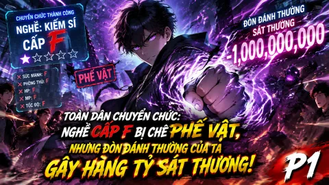 【Full Bộ 1-280】Toàn Dân Chuyển Chức: Nghề Cấp F Bị Chê Là Phế Vật, Nhưng Đòn Đánh Thường Của Ta Gây Hàng Tỷ Sát Thương!
