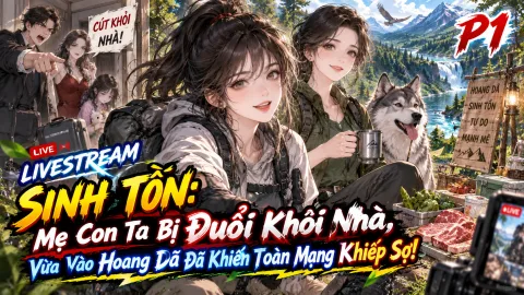 [TRỌN BỘ -435] Livestream Sinh Tồn: Mẹ Con Ta Bị Đuổi Khỏi Nhà, Vừa Vào Hoang Dã Đã Khiến Toàn Mạng Khiếp Sợ!