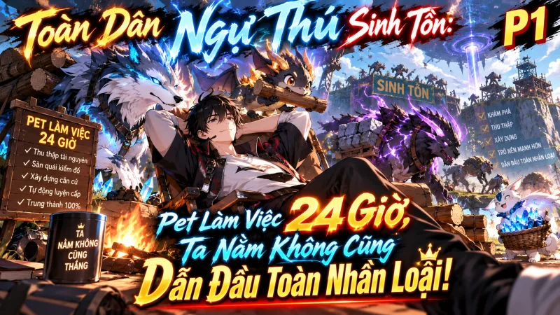 【Full Bộ 1-421】Toàn Dân Ngự Thú Sinh Tồn: Pet Làm Việc 24 Giờ, Ta Nằm Không Cũng Dẫn Đầu Toàn Nhân Loại!