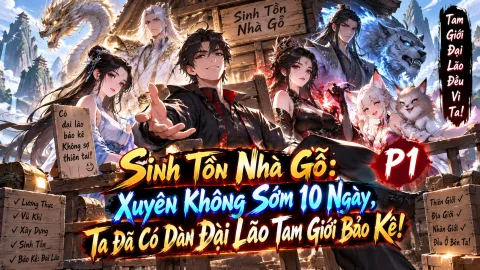 [TRỌN BỘ -490F] Sinh Tồn Nhà Gỗ: Xuyên Không Sớm 10 Ngày, Ta Đã Có Dàn Đại Lão Tam Giới Bảo Kê!
