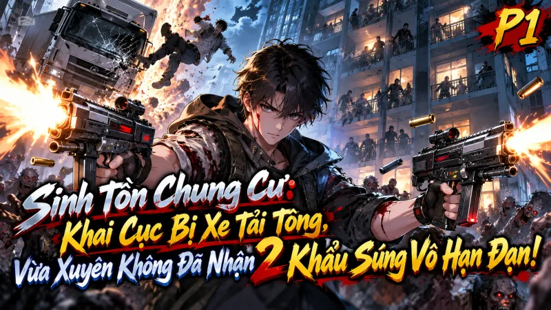 [TRỌN BỘ -486] Sinh Tồn Chung Cư: Khai Cục Bị Xe Tải Tông, Vừa Xuyên Không Đã Nhận 2 Khẩu Súng Vô Hạn Đạn!