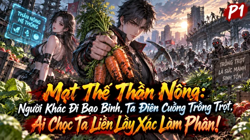 [TRỌN BỘ -1105] Mạt Thế: Thần Nông Người Khác Đi Bạo Binh, Ta Điên Cuồng Trồng Trọt, Ai Chọc Ta Liền Lấy Xác Làm Phân!