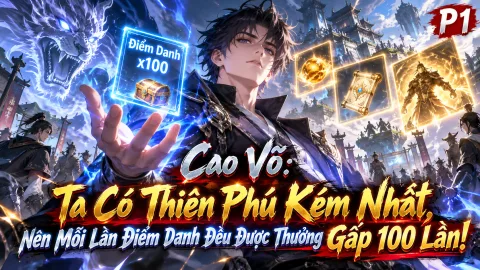 [TRỌN BỘ -1394] Cao Võ: Ta Có Thiên Phú Kém Nhất, Nên Mỗi Lần Điểm Danh Đều Được Thưởng Gấp 100 Lần!