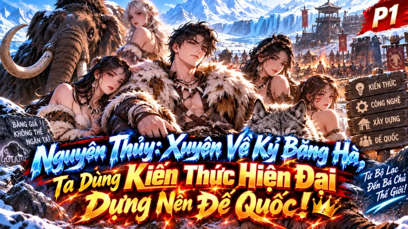 [TRỌN BỘ -450] Nguyên Thủy Xuyên Về Kỷ Băng Hà, Ta Dùng Kiến Thức Hiện Đại Dựng Nên Đế Quốc!