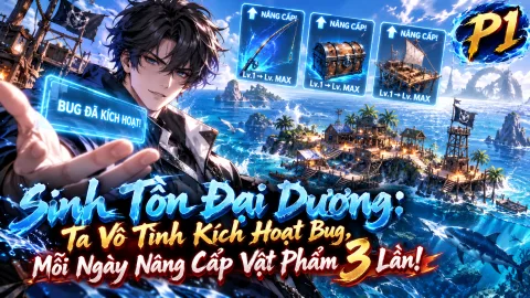 [TRỌN BỘ -727] Sinh Tồn Đại Dương: Ta Vô Tình Kích Hoạt Bug, Mỗi Ngày Nâng Cấp Vật Phẩm 3 Lần!