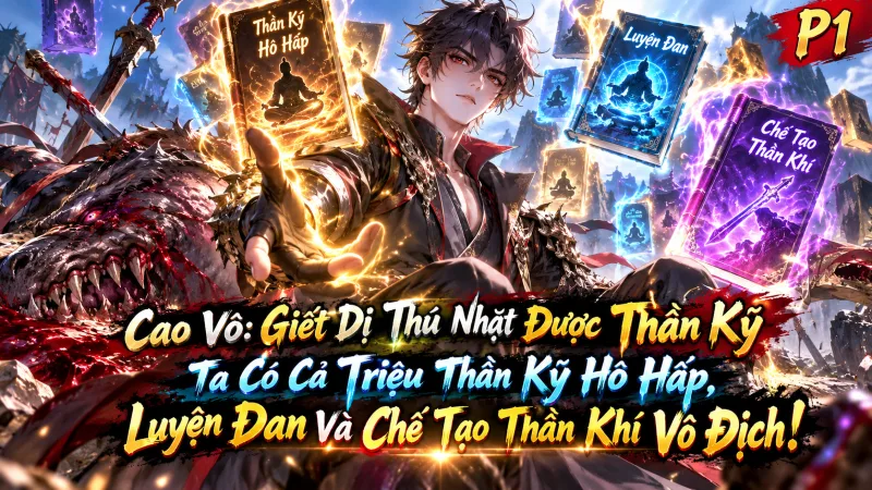 【Mới Nhất 1-405】Cao Võ: Giết Dị Thú Nhặt Được Thần Kỹ, Ta Có Cả Triệu Thần Kỹ Hô Hấp, Luyện Đan Và Chế Tạo Thần Khí Vô Địch!