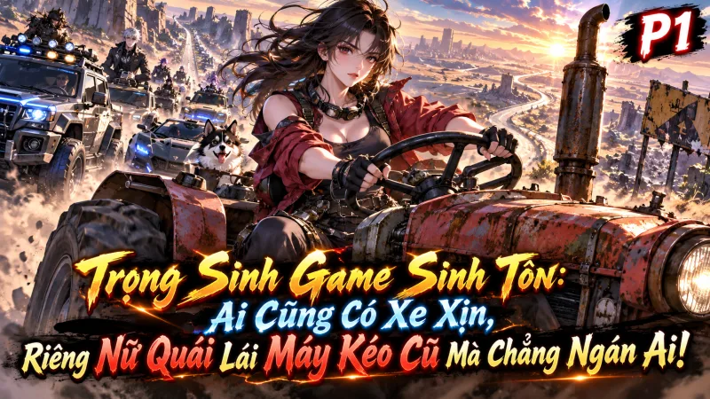 [TRỌN BỘ -562] Trọng Sinh: Game Sinh Tồn Ai Cũng Có Xe Xịn, Riêng Nữ Quái Lái Máy Kéo Cũ Mà Chẳng Ngán Ai!