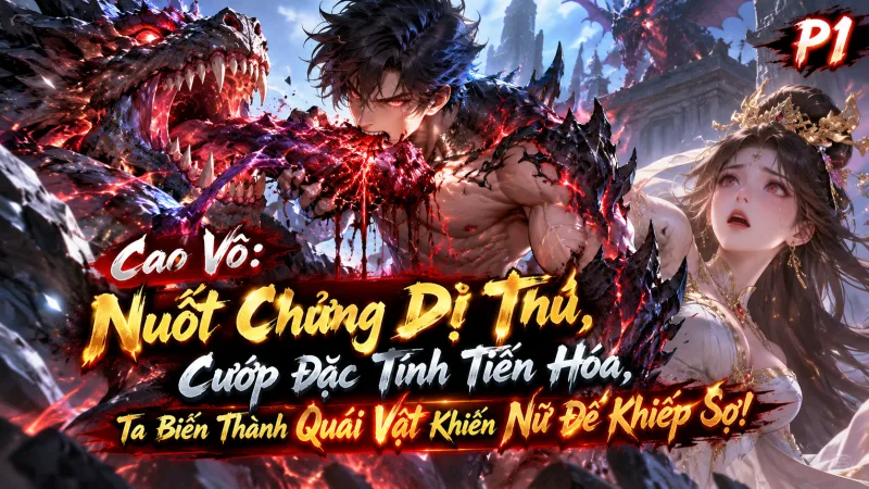 【Mới Nhất 1-318】Cao Võ: Nuốt Chửng Dị Thú, Cướp Đặc Tính Tiến Hóa, Ta Biến Thành Quái Vật Khiến Nữ Đế Khiếp Sợ!